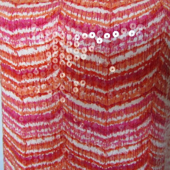 NWT Ruby Rd Women’s Sequined Sleeveless Bright Summer Tank top size S - Picture 3 of 9